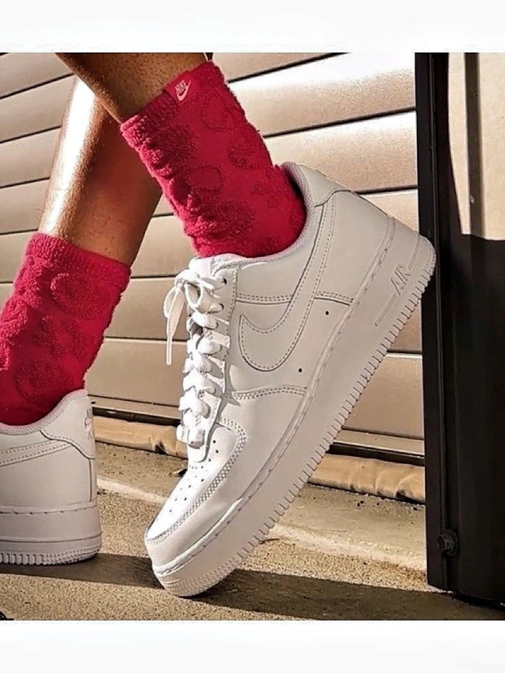 Nike Air Force 1 '07 Low White Sneakers US 6 Women’s Shoes - Picture 2 of 12